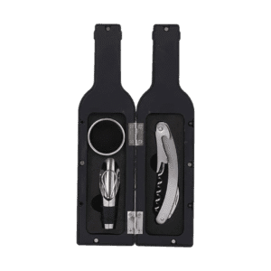 Set de Vino 3 Accesorios Forma Botella de Vino