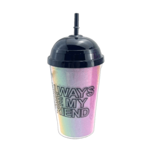 Vaso de Plástico c/Sorbete 17384 Trendy 450ml