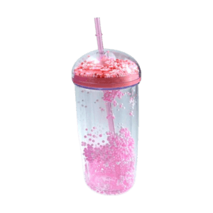 Vaso de Plástico c/Sorbete 17385 Trendy 400ml