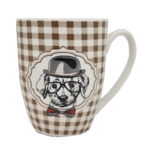 Taza de Cerámica Cónica Mug Jarro Diseño Perros 300ml