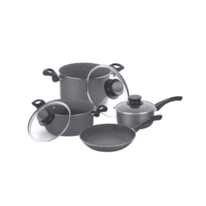 Batería de Cocina Antiadherente Paris Texture 20599/383 Tramontina 7 Piezas