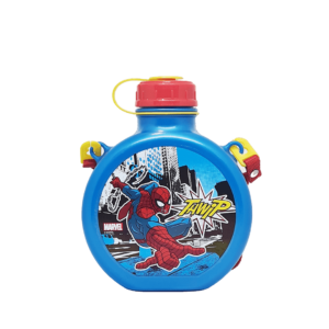 Botella de Plástico Cresko Infantil Tipo Cantimplora c/Correa 670ml