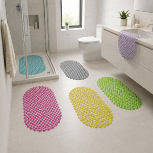 Alfombra Para Baño Diseño Goma 63x33 cm