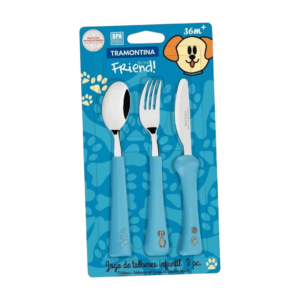 Set x3 Cubiertos Acero Inoxidable Niños My Best Friends 23799/191 Tramontina