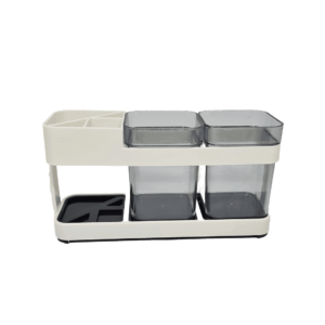 Set De Baño Plastico 3 Compartimientos 072450