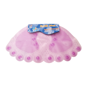 Alfombra Para Baño Forma Pie De Goma Con Sopapas Antideslizantes 58x33