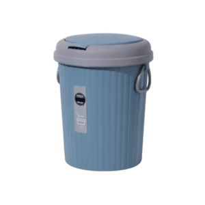 Cesto Tacho Basura c/Tapa y Prensa Inalámbrica Plástica 10L