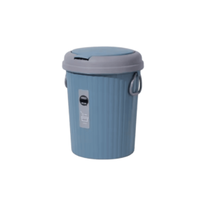 Cesto Tacho Basura c/Tapa y Prensa Inalámbrica Plástica 6L