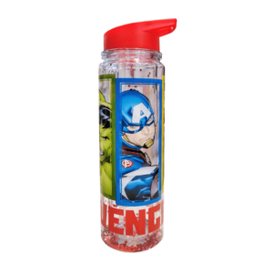 Botella de Plástico Cresko Infantil c/Sorbete Avengers SP843 500ml