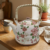 Tetera de Porcelana 800ml Flores Rosas