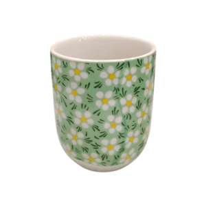 Cuenco de Porcelana 150ml Diseño Rosas Verdes