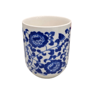 Cuenco de Porcelana 150ml Diseño Flores Azules