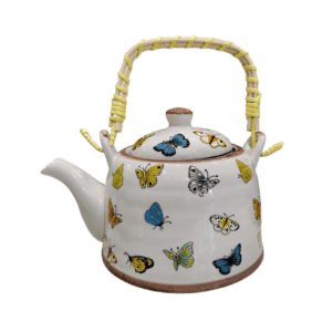 Tetera de Porcelana 650ml Mariposas