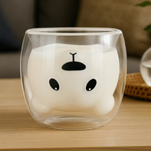 Taza Doble Vidrio 300ml Osito