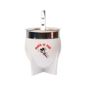 Mate Térmico c/Bombilla XL Mickey Blanco MatePampa 200ml