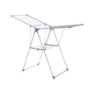 Tender de Ropa Plegable Doble Metal Gris