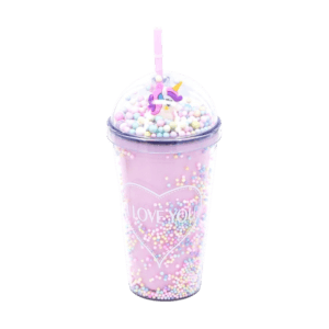 Vaso de Plástico c/Sorbete 18526 Trendy 450ml