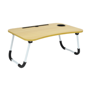 Bandeja Desayunador Mesa c/Portavasos Madera Plegable 46x50 cm