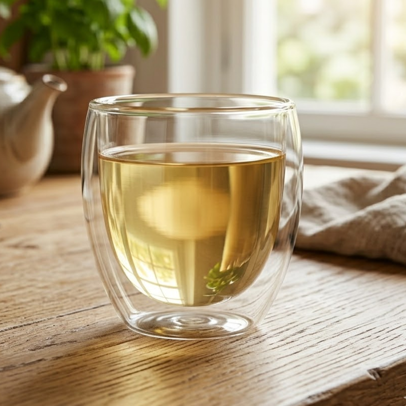 Taza Doble Vidrio 150ml