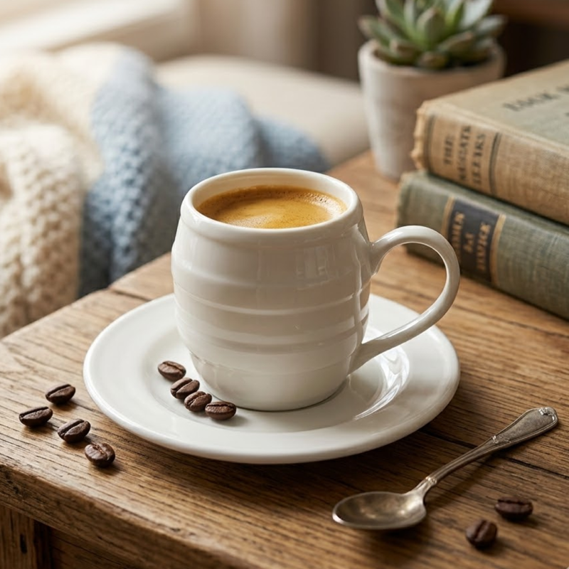 Taza De Cerámica Con Plato