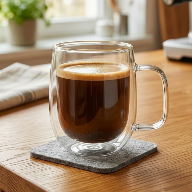 Taza Doble Vidrio 250ml