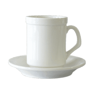 Taza de Cerámica C/Plato Café 100ml