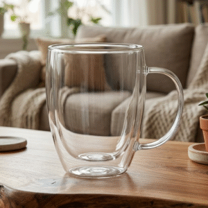 Taza Doble Vidrio 350ml