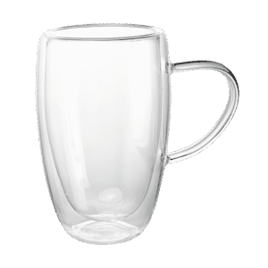 Taza de Doble Vidrio Café Fondo c/Asa 450ml