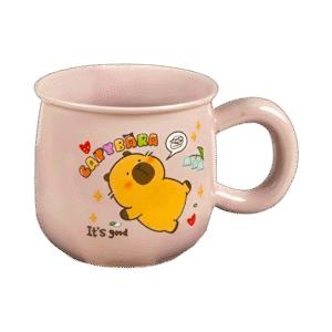 Taza de Cerámica Colores Pastel Capibara 430ml