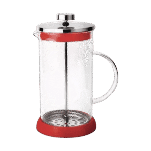 Cafetera Embolo De Vidrio Prensa Francesa Rojo 1L