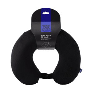Almohada de Viaje Negro Liso 38203 Wanderlust