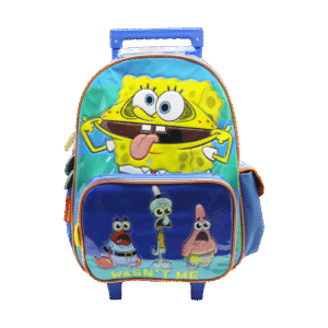 Mochila Cresko Carrito 16 Pulgadas BJ252 Bob Esponja