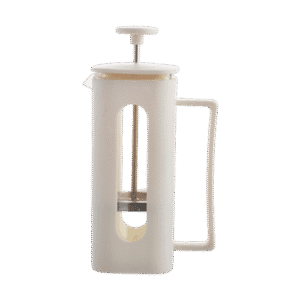 Cafetera Embolo De Vidrio Prensa Francesa Blanco