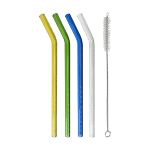 Set x4 Sorbetes de Vidrio Colores+ Limpiador