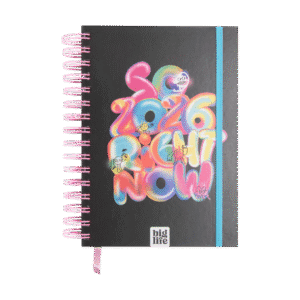 Agenda 2026 BigLife Garabato Negra DXP 15x21 cm