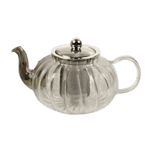 Tetera de Vidrio 800ml c/Filtro Infusor Rayas