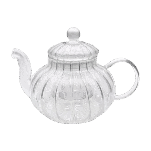 Tetera de Vidrio 700ml c/Filtro Infusor Vidrio Rayas