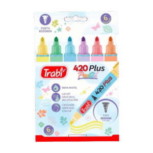 Marcadores de Colores Trabi 420 Plus Pastel x6