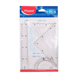 Set x4 Reglas Maped Geométrico