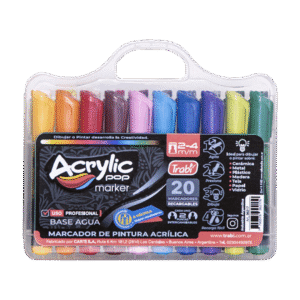 Marcadores de Colores Trabi Acrylic Pop x20