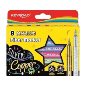 Marcadores de Colores Keyroad Glitter Metallic x8
