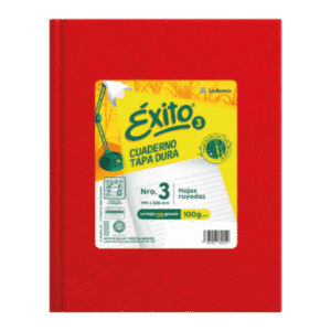 Cuaderno Éxito N3 48 Hojas Rayadas Rojo