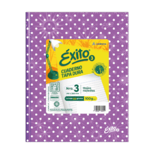 Cuaderno Éxito N3 Lunares 48 Hojas Rayadas Lila
