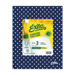 Cuaderno Éxito N3 Lunares 48 Hojas Rayadas Azul