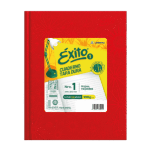 Cuaderno Éxito N1 48 Hojas Rayadas Rojo