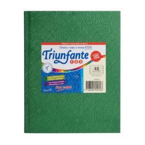 Cuaderno Triunfante N3 48 Hojas Rayadas Verde Oscuro