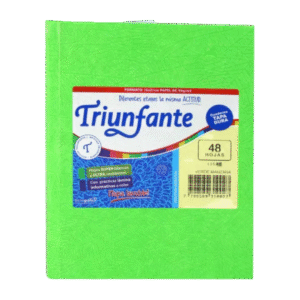 Cuaderno Triunfante N3 48 Hojas Rayadas Verde Manzana