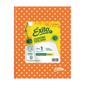 Cuaderno Éxito N1 Lunares 48 Hojas Rayadas Naranja
