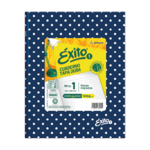 Cuaderno Éxito N1 Lunares 48 Hojas Rayadas Azul