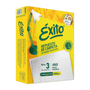 Repuesto Hojas Éxito Clásico 480 Hojas Rayadas